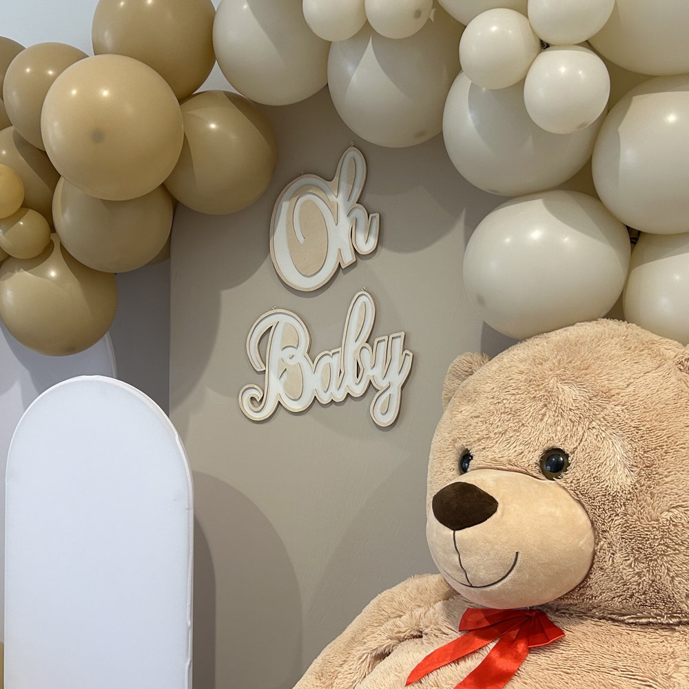 Panneau bois "Oh Baby"
